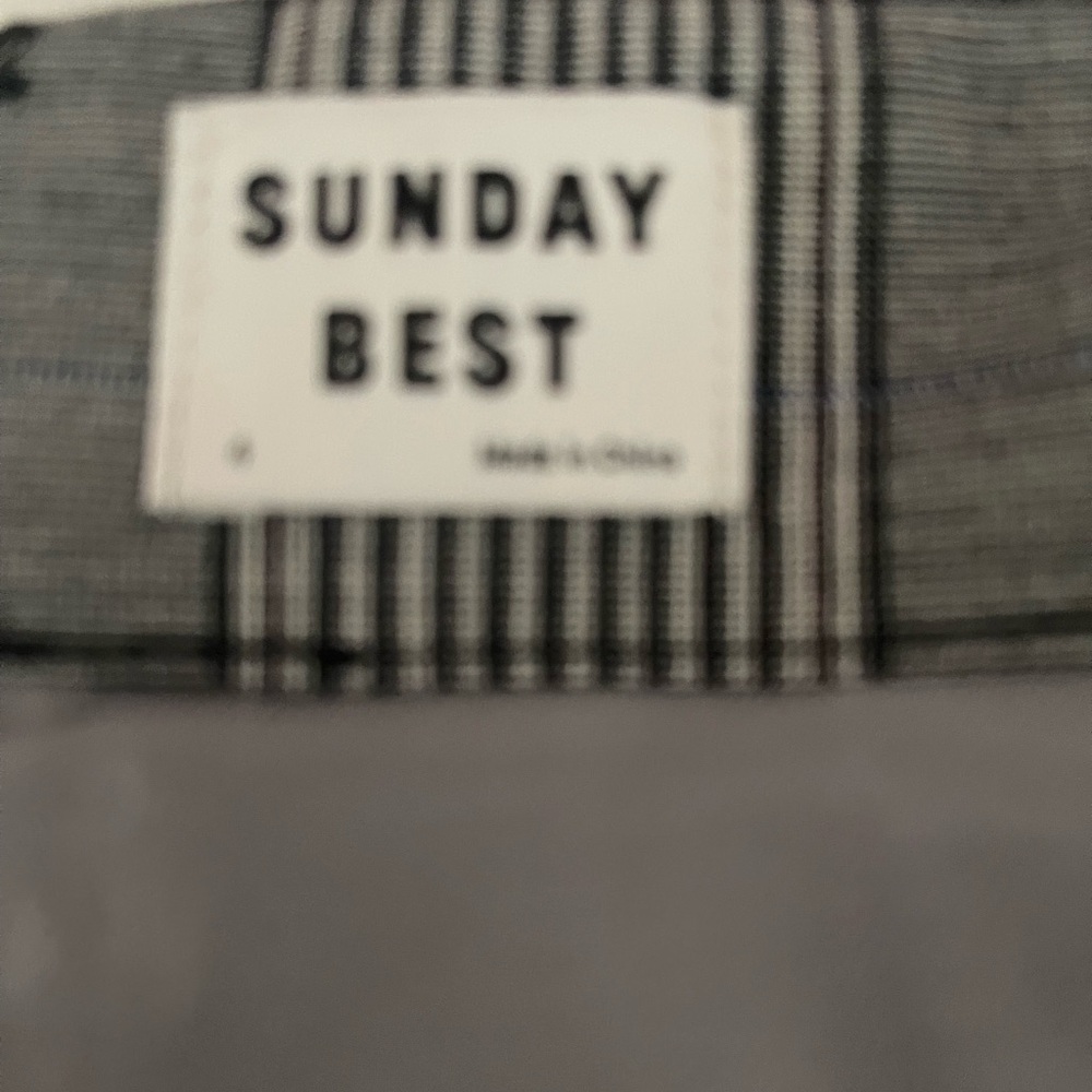 Aritzia Sunday Black, Grey and White Pleated Mini Skirt - Picture 4 of 4